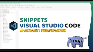 Snippets do Adianti Framework no VSCode [upl. by Alejandro]
