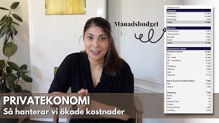 Ekonomisnack  Så har vi anpassat vår privatekonomi och månadsbudget efter högre utgifter [upl. by Adnuhsal458]