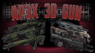 AP3X 3D GUN  Minecraft Addon [upl. by Ambur]