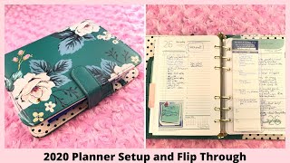 My Franklin Planner 2020 Setup and Flip Through [upl. by Pahl920]