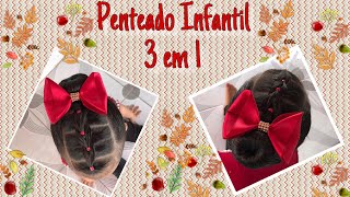 Penteado Diferente 3 em 1 [upl. by Ellehsram129]