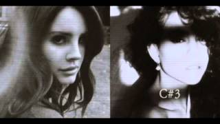 Lana Del Rey amp Mariah Carey Vocal Comparison Low Notes A2  F3 [upl. by Samella]