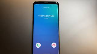 Galaxy S9 Vibration Only Incoming Call [upl. by Ginelle]