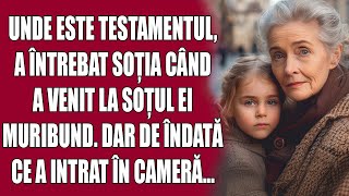 Unde este testamentul a întrebat soția când a venit la soțul ei muribund Dar de îndată ce a intrat [upl. by Ardrey389]