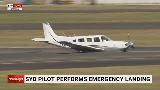 Flight instructor performs emergency landing at Bankstown airport [upl. by Joseph]