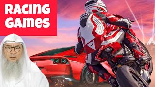 Are car  motor bike racing games permissible to play Assim racing carracing assim al hakeem [upl. by Asel893]