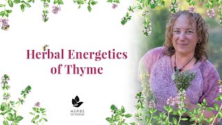 Herbal Energetics of Thyme [upl. by Tsyhtema]