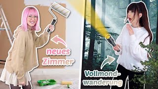 Romanticize your life 💛 neues Zimmer amp Vollmondwanderung  ViktoriaSarina [upl. by Ym]