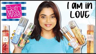 BATH amp BODY WORKS FRAGRANCE MIST COLLECTION  SUMMER\TROPICAL\SPRING SCENTS  PRATHA BHARDWAJ [upl. by Ettennej]