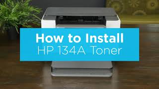 How to Install HP 134A Toner in a HP LaserJet M209dw MFP M234dw Printer [upl. by Otanutrof]