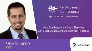 Boosting engagement and retention via gamification  Crypto Games Conference 2019 [upl. by Enilraep]