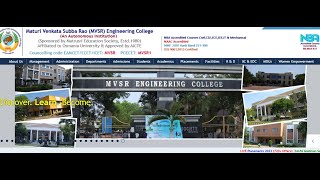 MVSR COLLEGE OF ENGINEERING MBA 60 SEATS  TS ICET  IQ ACADEMY [upl. by Galatia]