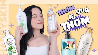 Điểm danh 3 SỮA TẮM THƠM nức mũi  Gervenne Goat Milk HappySkin [upl. by Hanauq30]