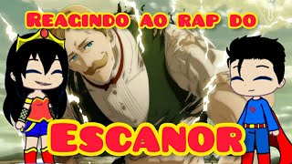 LIGA DA JUSTIÇA REAGINDO AO RAP DO ESCANOR  THE ONE KAITO Gacha life [upl. by Arik]