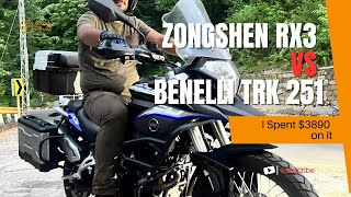 Zongshen RX3 250 CC vs Benelli TRK 251  Short Review [upl. by Nadoj]