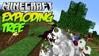 Minecraft 18 Tutorial  The Exploding Tree  TROLL YOUR FRIENDS  Works on Xbox amp PS3 [upl. by Jerrold]