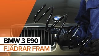 Så byter fjädrar fram på BMW 3 E90 GUIDE  AUTODOC [upl. by Evadne]