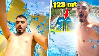 💦 😱 24 ORE NEL PARCO ACQUATICO PIÙ GRANDE DITALIA epico [upl. by Malone]