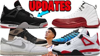 AIR JORDAN 4 BRED REIMAGINED 2024 UPDATE 2023 JORDAN RELEASES AJ 4 RED CEMENT AJ 12 CHERRY  MORE [upl. by Gaughan]