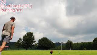 3 for 3  62 yards CFL Left Hash  Running film [upl. by Ijat770]