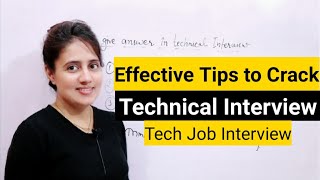 How to Answer in Technical Interview Best Technical Interview tips [upl. by Nollaf]