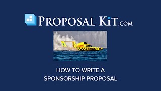 How to Write a Sponsorship Proposal [upl. by Ysabel]