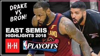 LeBron James Full Series Highlights vs Toronto Raptors 2018 Playoffs ESCF  LeBronto vs Drake [upl. by Ymled453]