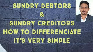 Sundry Debtors Sundry Creditors Differences in Tamil [upl. by Siclari]