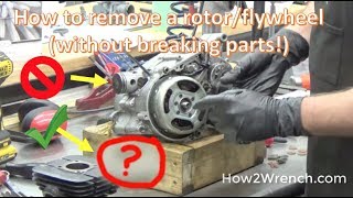 How to safely remove a flywheel rotor The quotOld Boyquot method [upl. by Scarface618]