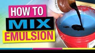 How to Mix Diazo Emulsion for Screen Printing Beginners at Home [upl. by Rhetta]