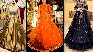 Wedding Wear Long Fancy Frock Designs In Beautiful Colors AMBER STITCHING [upl. by Tracey]