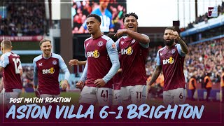 POST MATCH REACTION Aston Villa 61 Brighton [upl. by Akemaj]