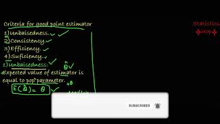 Criteria for good point estimator  UrduHindi  Statistics Uop [upl. by Annauj744]