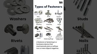 Types of Fasteners Name 🔩 What is Fasteners NutBoltScrew fasteners shorts youtubeshorts [upl. by Fleda]