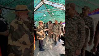 PM Modi distributes sweets among BSF Jawans in Kutch Gujarat on Diwali  shorts [upl. by Bael]