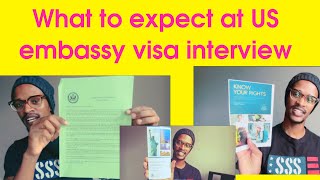 GREEN CARD VISA INTERVIEW AT US EMBASSY documents and the process [upl. by Glori]