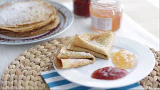 Crepes leggere senza glutine e senza lattosio  Ricetta dacile petitchefit [upl. by Russell]