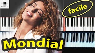 Tal  Mondial  tutorial Piano FACILE [upl. by Alihs]