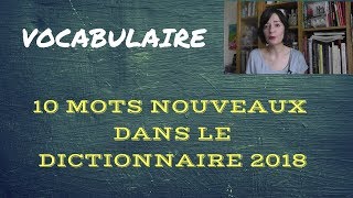 10 mots qui entrent dans le dictionnaire en 2018 [upl. by Merissa]