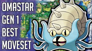 Omastar Gen 1 Best Moveset  Omastar Best Moveset Moves Pokemon Red Blue Yellow Version Guide [upl. by Brigg]