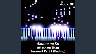 Akuma no Ko From quotAttack on Titan Season 4 The Final Season Part 2quot Ending [upl. by Detta]