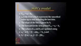 Mod02 Lec03 Forecasting  Linear Models Regression Holts  seasonality [upl. by Rahs822]