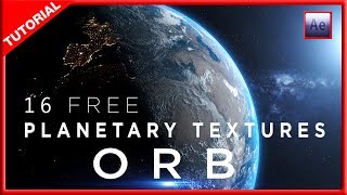 PLUGIN ORB AFTER EFFECTS TUTORIAL  16 PLANETARY TEXTURES  TUTORIAL NEBULA 3D [upl. by Porte91]