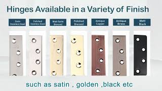 Bronze Door Hinges：Antique Designs  DampD Hardware [upl. by Asyen]