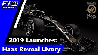 2019 Launches Haas Reveal Livery [upl. by Lesly]