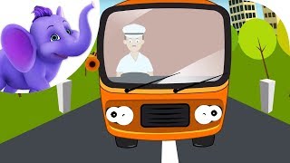 Wheels On The Bus with lyrics  Nursery Rhyme [upl. by Grodin578]