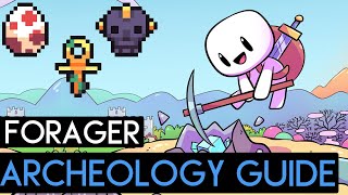 How To Get ALL The Artifacts  Forager Archeology guide [upl. by Ahsinev]