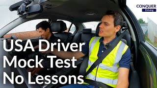 Driver from the USA  Mock Driving Test in Great Britain  No Lessons [upl. by Halullat235]