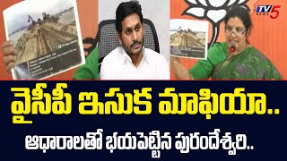 వైసీపీ అక్రమ ఇసుక మైనింగ్  Purandeshwari About YCP Sand Mining Mafia  Ys Jagan  TV5 News [upl. by Llenehc55]