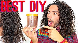 BEST DIY LeaveIn Conditioner Tutorial EVER  Silky Soft And Defined Curly Hair [upl. by Amalbergas]